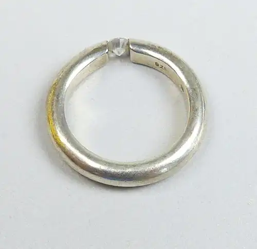 Ring aus 925 Silber mit Champagnerkristall, Gr. 58/Ø 18,5 mm  (da4930)