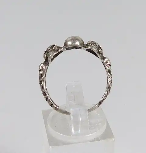 Ring aus 925 Silber Totenkopfring, Gr. 59/Ø 18,8 mm  (da5552)