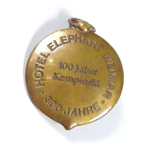 Weimar Bronze Medaille 300 Jahre Hotel Elephant Weimar 1