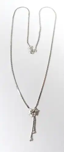 Collier aus 835 Silber mit Rubin