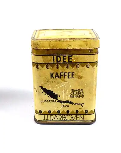 kleine original alte Kaffee Blechdose Hamburg DARBOVEN