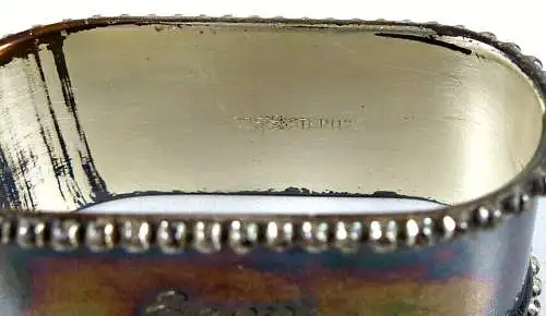 Serviettenring  aus massivem 925 Silber mit Namen Egon