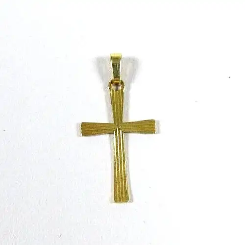 Kreuz Anhänger  aus massivem 585 Gold