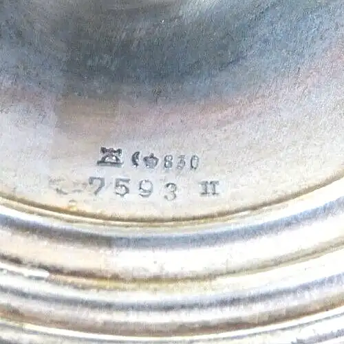 Vase aus massivem 830 Silber Wilkens & Söhne