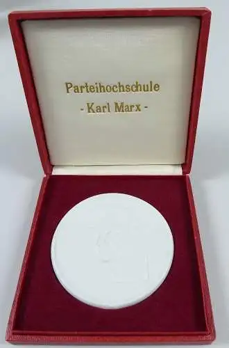 DDR Medaille Ehrengeschenk der Parteihochschule Karl Marx in OVP