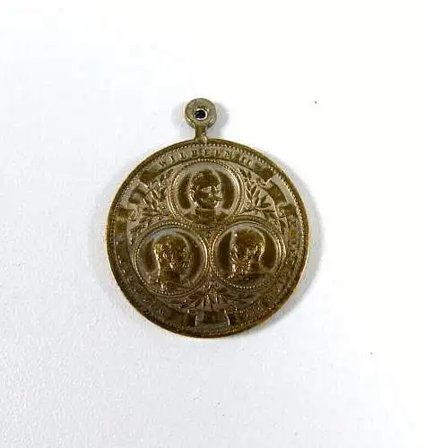 original alte Medaille 3 Kaiserjahr 1888