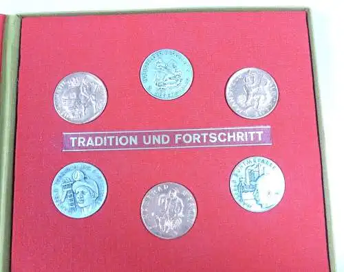 Medaillensatz Mansfeld Kombinat Tradition und Fortschrift in OVP