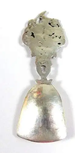 Alte Zuckerschaufel aus massivem 800 Silber mit Wappen