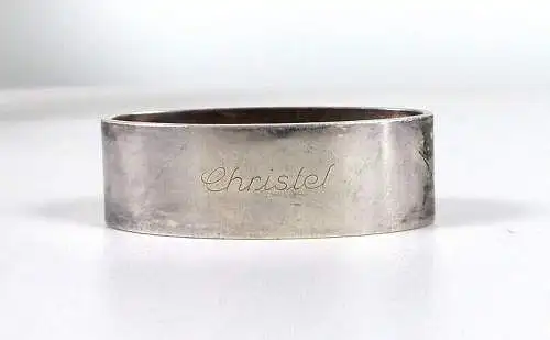 Serviettenring  BSF Nummer 236 aus 800 Silber mit Namen Christel