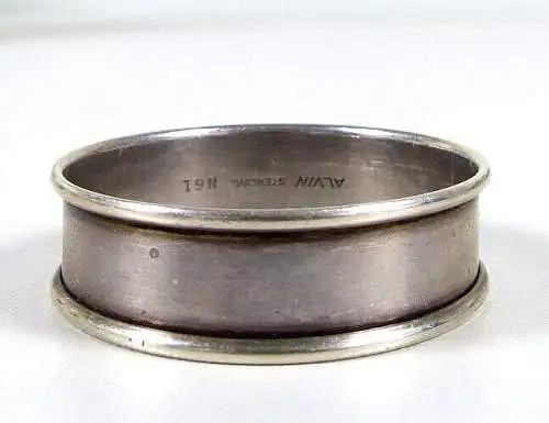 seltener ALVIN Serviettenring  aus 925 Silber mit Monogramm G.L.B.