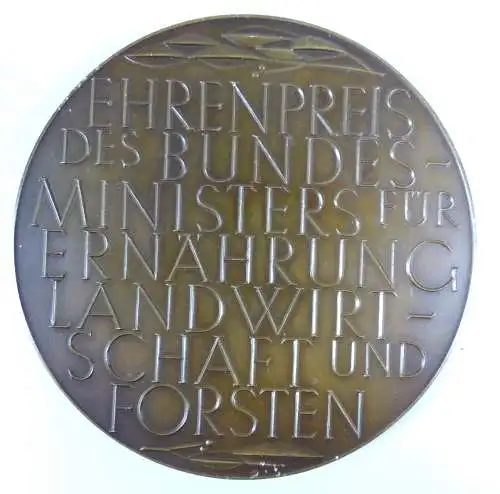 Große Bronze Medaille ab 1955 Ehrenpreis des Bundesministers für Ernährung