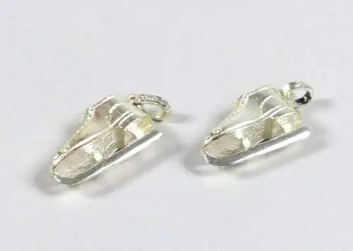 Schlittschuhe 2 Anhänger aus 925 Silber