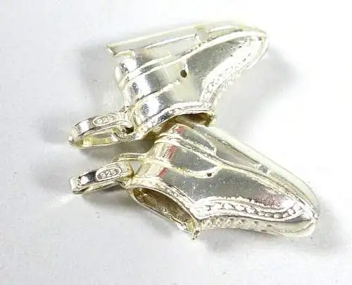 Schlittschuhe 2 Anhänger aus 925 Silber