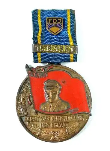 DDR original alter Orden Medaille Bereit zur Verteidigung der Heimat Nr. 10752