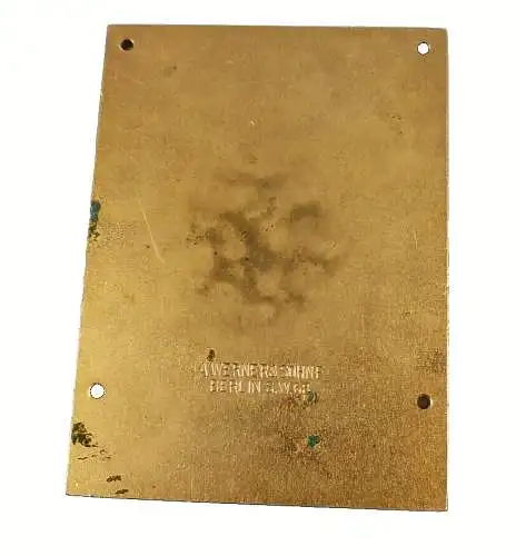 Plakette Herbstregatta Seddinsee 1923 Deutscher Motor Yacht Club
