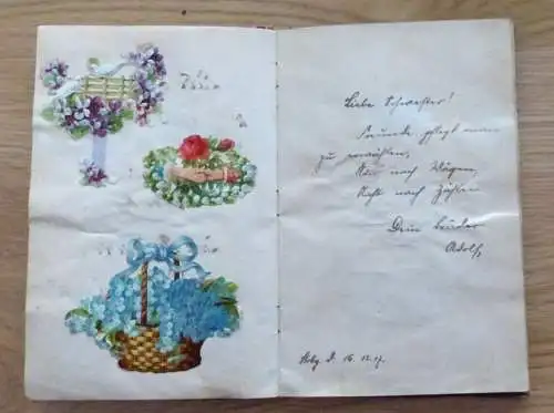 Poesie und Lackbilder Album Strasburg 1918