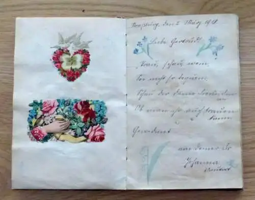 Poesie und Lackbilder Album Strasburg 1918