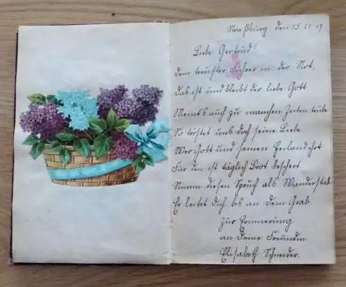 Poesie und Lackbilder Album Strasburg 1918
