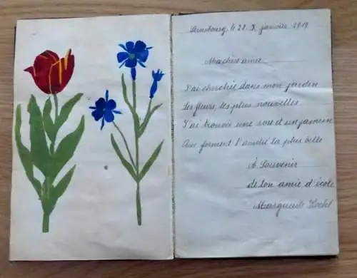 Poesie und Lackbilder Album Strasburg 1918