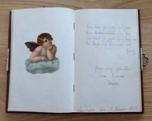 Poesie Album mit Lackbildern Berlin Neukölln 1916 bis 1923