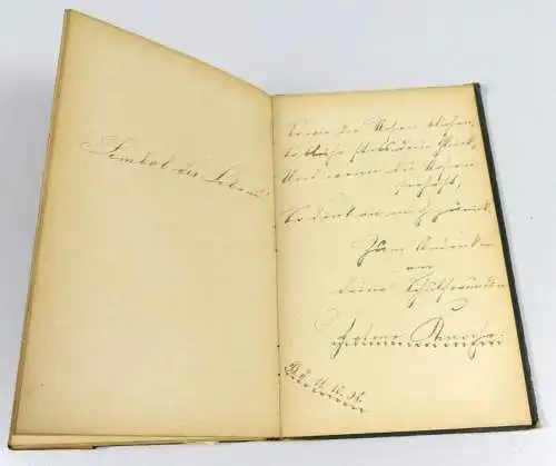 sehr schönes Poesie Album ab 1897 Berlin mit einigen Lackbildern