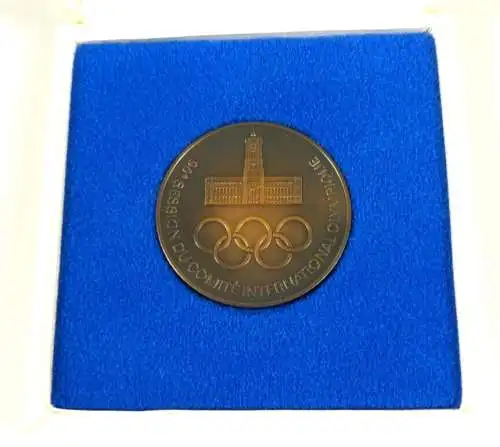 Medaille des NOK der DDR Jena 1985 in OVP Olympiade