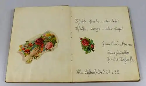 Poesie und Lackbilder Album Berlin Lichterfelde von 1935 bis 1937