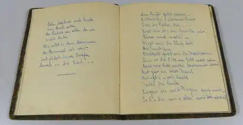 Poesiealbum von 1925 mit 50 beidseitig beschriebenen Seiten