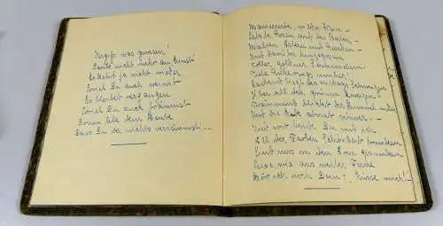 Poesiealbum von 1925 mit 50 beidseitig beschriebenen Seiten