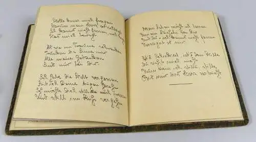 Poesiealbum von 1925 mit 50 beidseitig beschriebenen Seiten