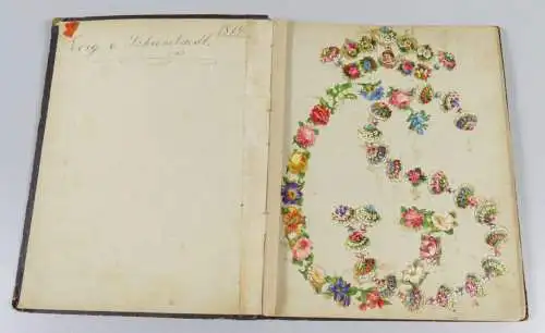 Oblaten und Glanzbilder Album von 1879 Georg von Schierstaedt