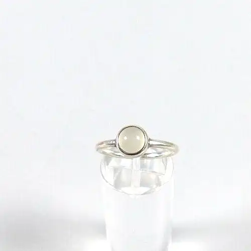 Ring aus 925 Silber mit Mondstein, Gr. 55