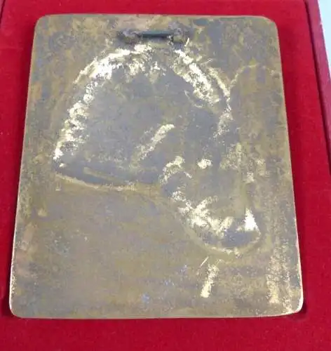 Relief aus Bronze Karl Marx Ehrengabe in OVP Bestzustand