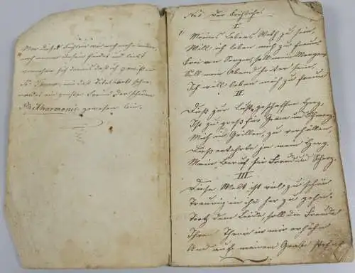 original altes Liederbuch von 1842 Georg Kaspar Thumm über 50 Lieder