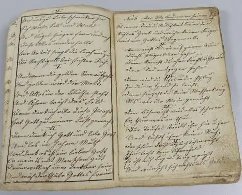 original altes Liederbuch von 1842 Georg Kaspar Thumm über 50 Lieder