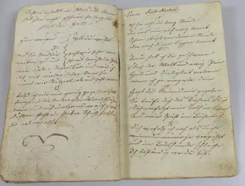 original altes Liederbuch von 1842 Georg Kaspar Thumm über 50 Lieder