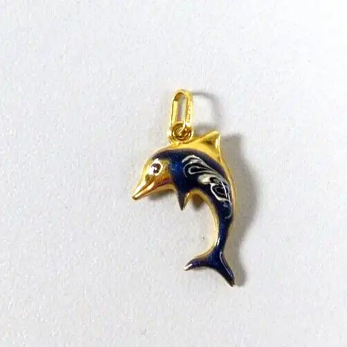 Delphin Anhänger Milor aus 750 Gold