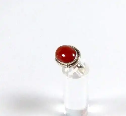 Ring aus aus 925 Silber mit Bernstein Amber Größe 54