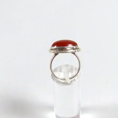 Ring aus aus 925 Silber mit Bernstein Amber Größe 54