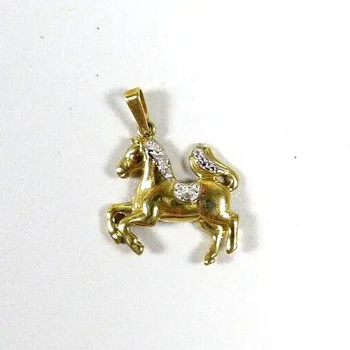 Anhänger Pferd aus 333 Gold