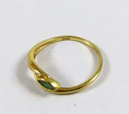 Ring aus 333 Gold  mit  Smaragd Größe 58