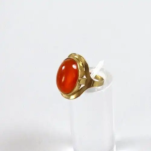 Ring aus 333 Gold mit  Bernstein/Amber Größe 52