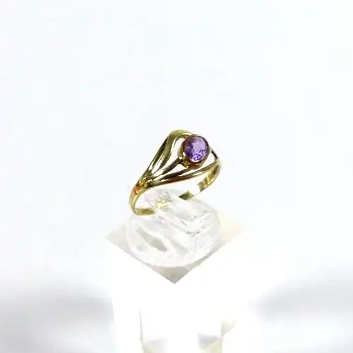 Ring aus 333 Gold mit Amethyst  Größe 53