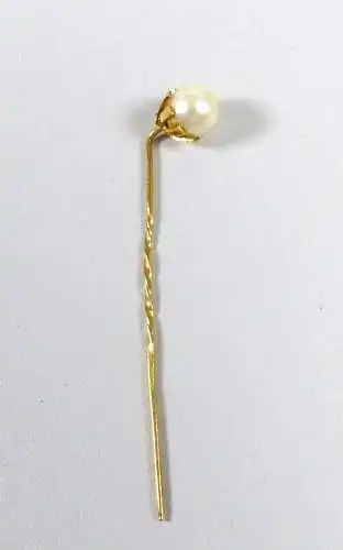 Krawattennadel aus 750 Gold mit Perle
