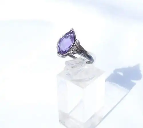 Ring  aus 925 Silber  mit Amethyst Größe 55