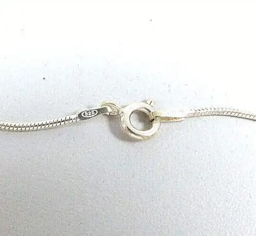 Kette aus 925 Silber mit 5 Anhängern aus 925 Silber mit verschiedenen Steinen