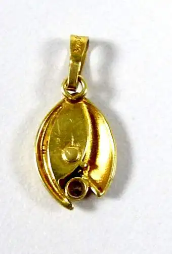 Anhänger aus 375 Gold mit Jaspis Cabochon