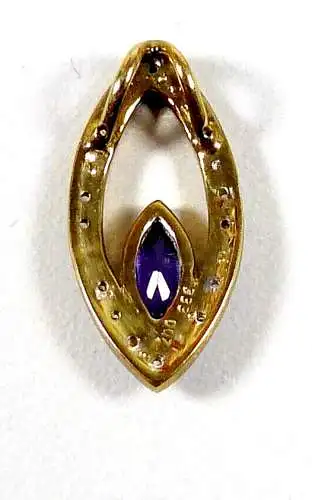 Anhänger aus 333 Gold mit Amethyst und Zirkonia