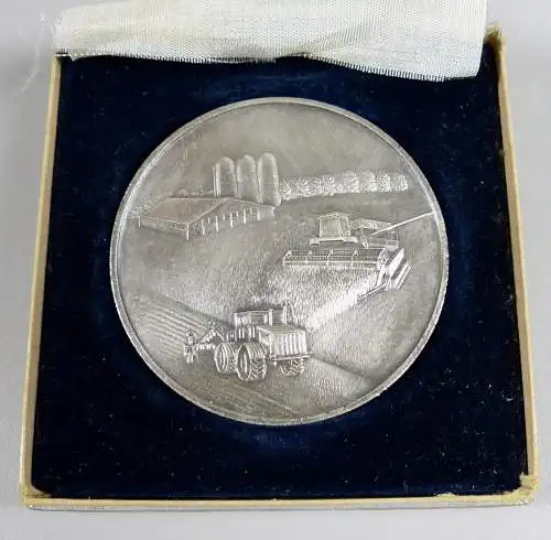 DDR Landwirtschaft Medaille Silber emailliert selten