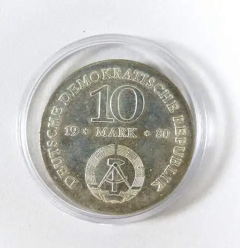 DDR 10 Mark Silber Gerhard J. D. v. Scharnhorst 1980